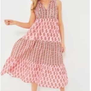 Tuckernuck Pink Camellia Salty Paloma Caftan Dress - Women